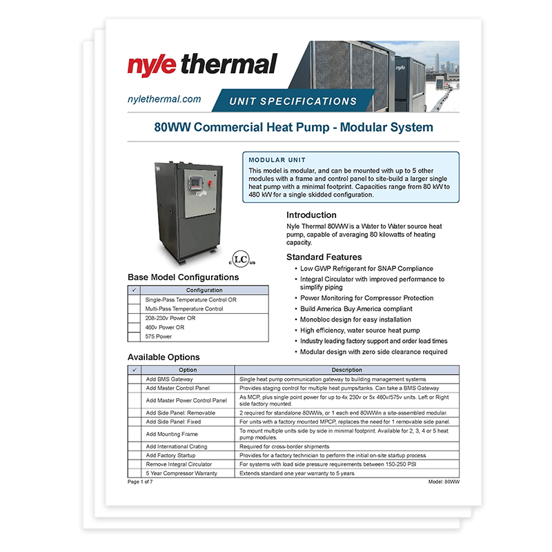 Thumbnail of Nyle Thermal water to water product submittal package