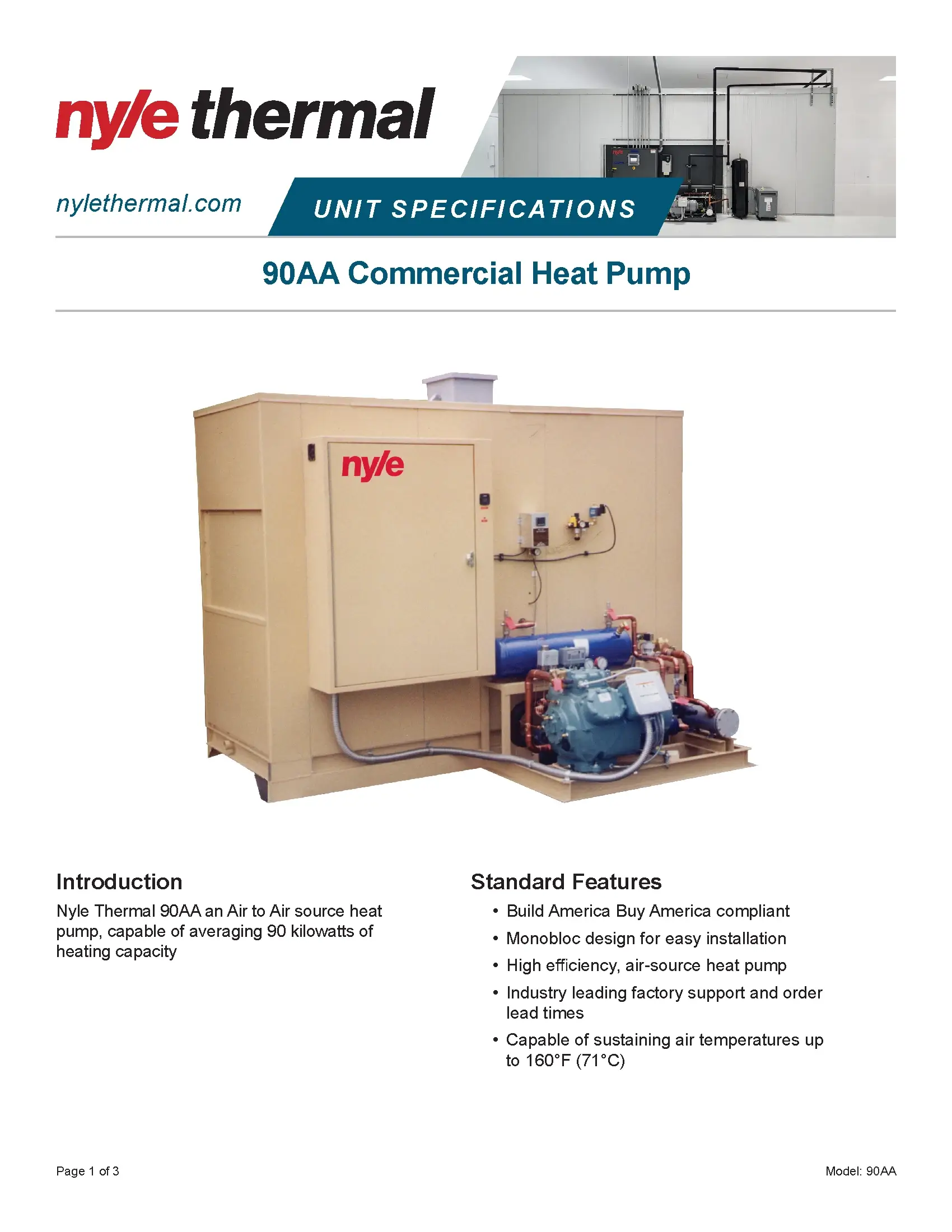 a heat pump with a machine